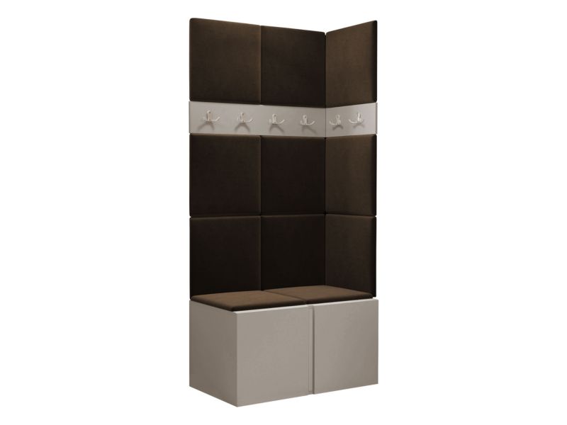 Garderoba MIRJAN 24 Orion I kaszmir + brązowy 1 kpl.