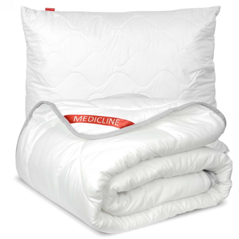 Kołdra Antyalergiczna EDANTI Całoroczna Silikon 200x220 cm Poduszka 70x80 cm Zestaw