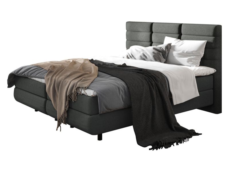 Łóżko kontynentalne MIRJAN 24 Symphony 180x200 ciemny popiel 1 szt.