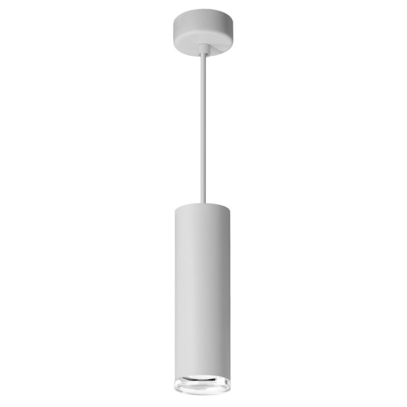 Lampa wisząca Polux Turyn 4832 biało-przeźroczysty akryl tuba 1xGU10 x 10W 1 szt.