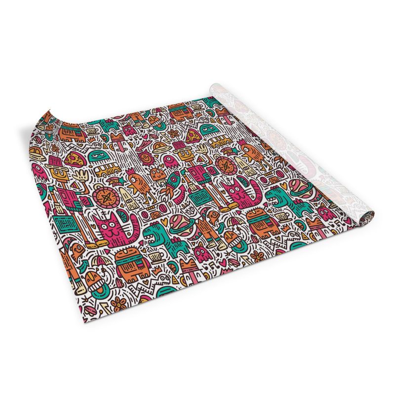 Samoprzylepna okleina Tulup 100x50 cm Doodle potwory 1 szt.