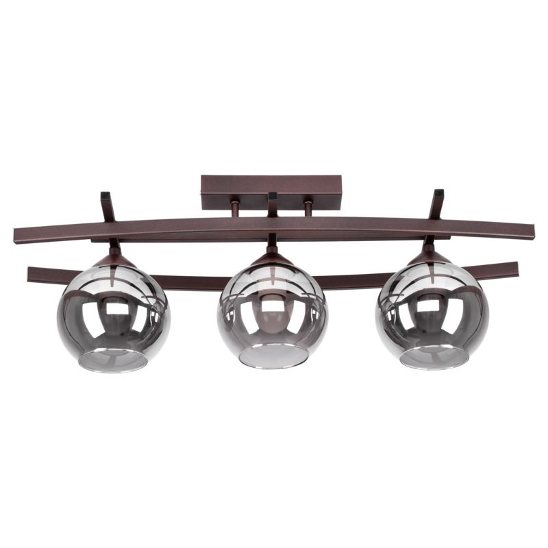 Lampa wisząca HESTIA Szpak Nowoczesna Brązowa 3xE27 1szt