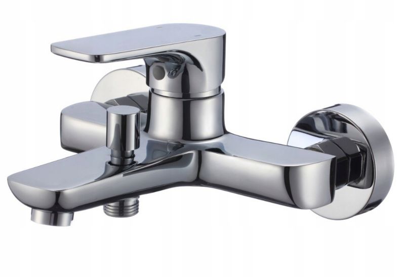 Bateria wannowo-prysznicowa łazienkowa Durasan Chrom ścienna krótka 1 szt.