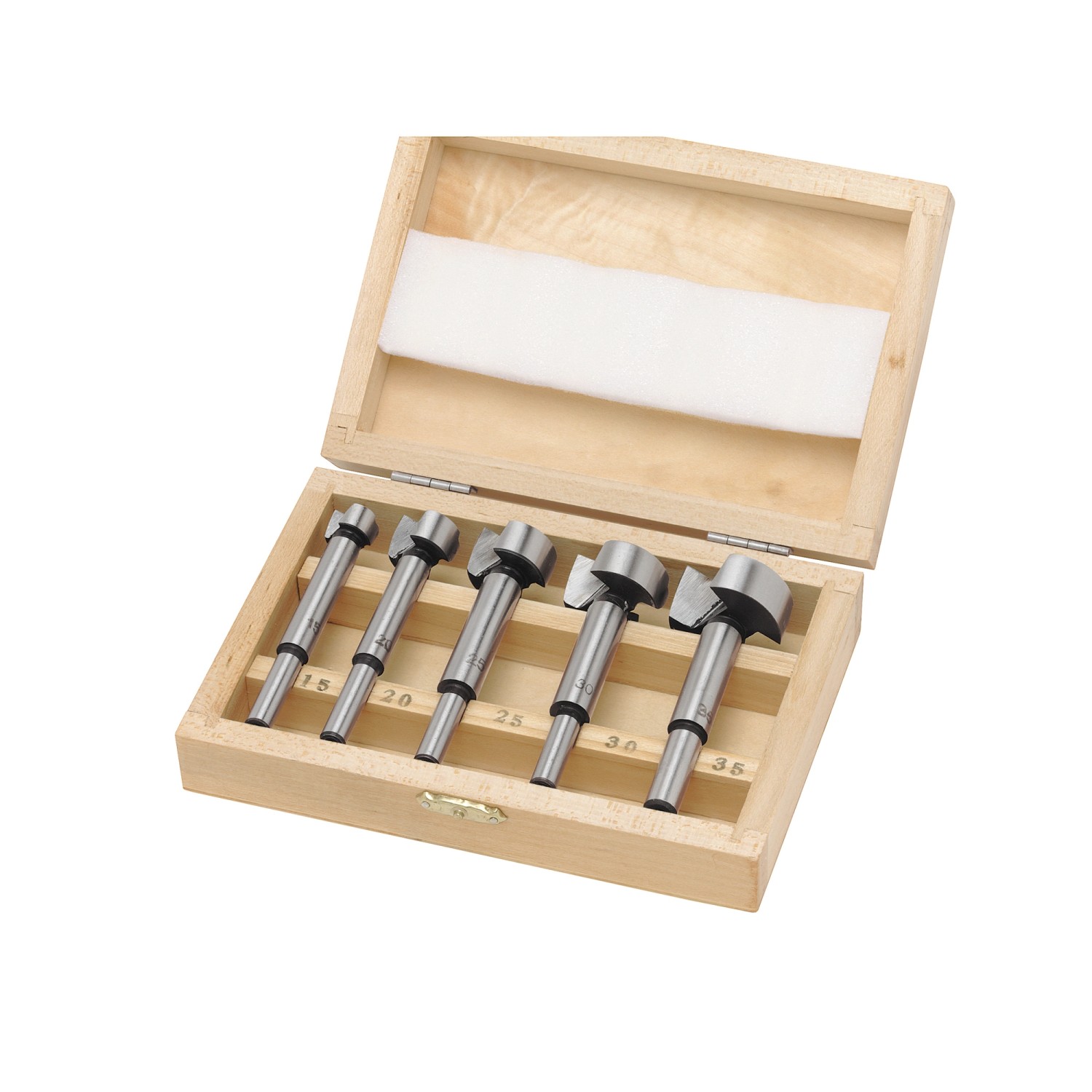 LUX-TOOLS Zestaw wierteł sękowniczych 15 mm - 35 mm 5-częściowy