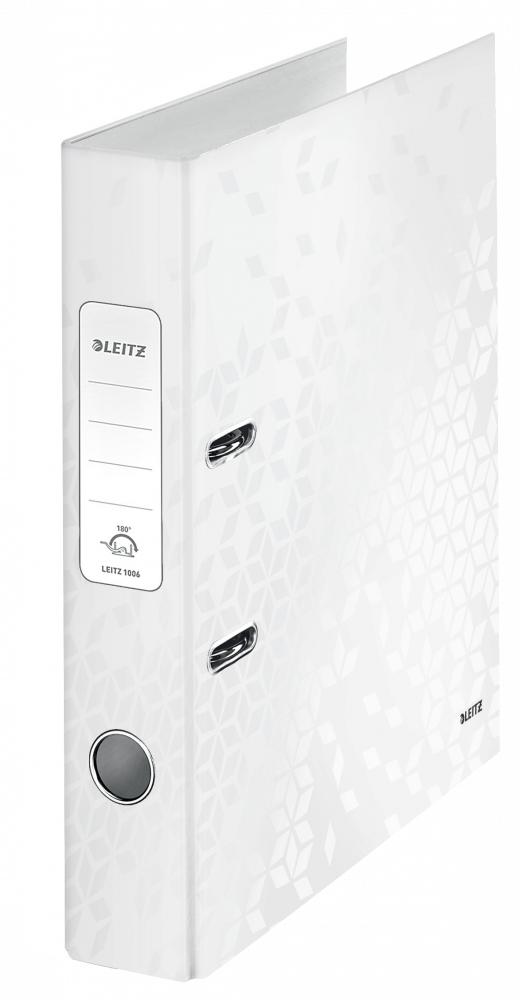 Segregator A4 Leitz Wow 180°, 50mm, do 350 kartek biały