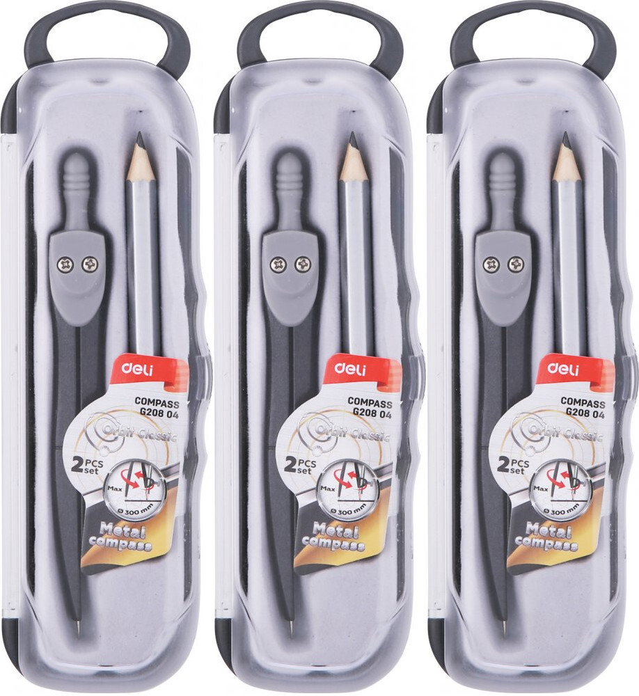 3x Cyrkiel matelowy Deli, z ołówkiem