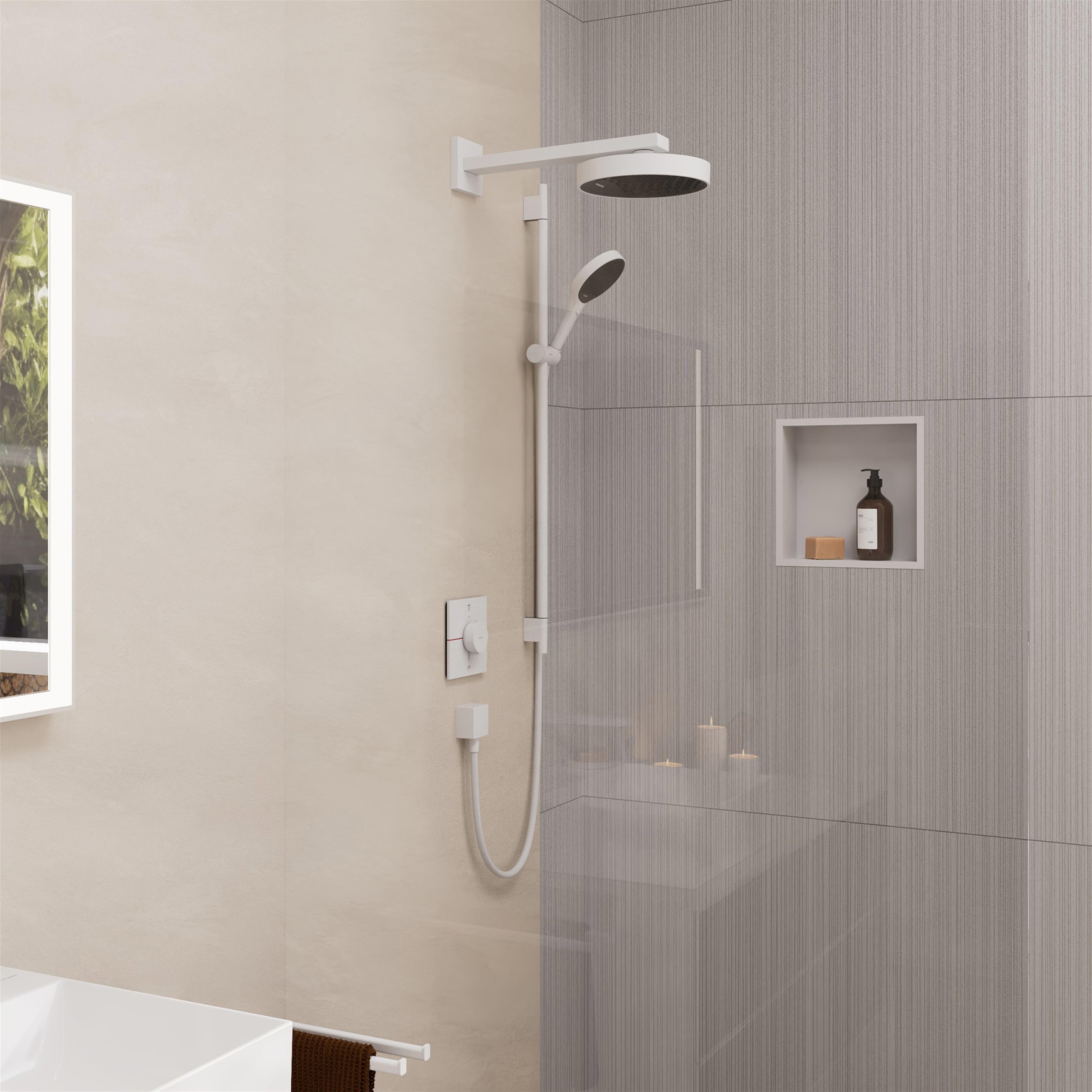 Hansgrohe Rainfinity zestaw prysznicowy ścienny biały mat 28743700