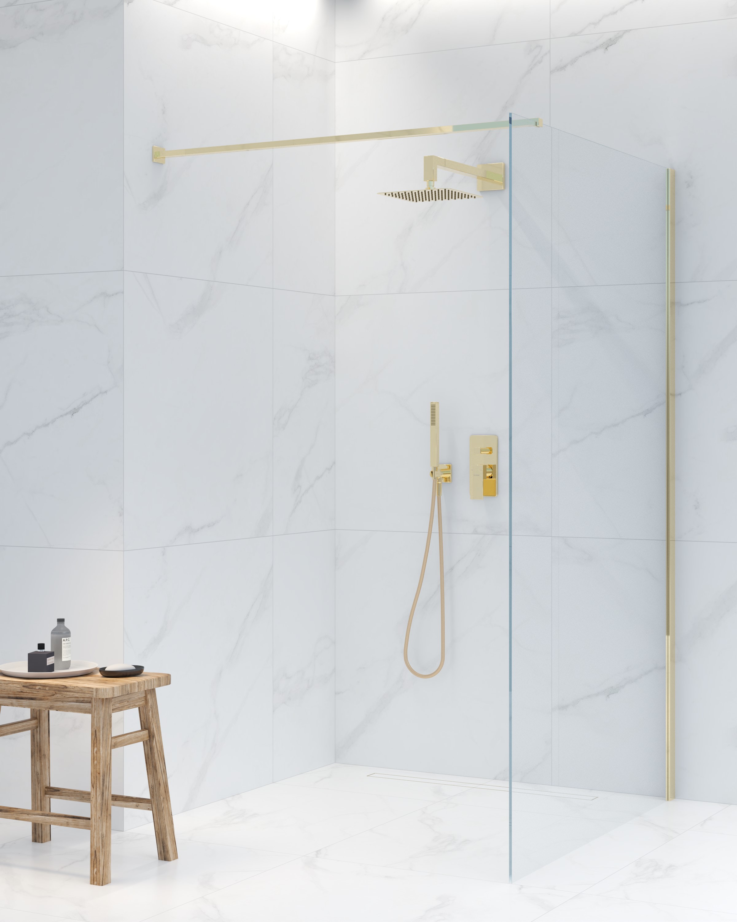 Oltens Ronneby wąż prysznicowy 125 cm złoty połysk 37200800 - Wysyłka w 24h