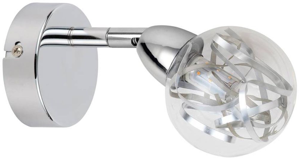 Candellux Bolo kinkiet 1x6W LED chrom 91-67517