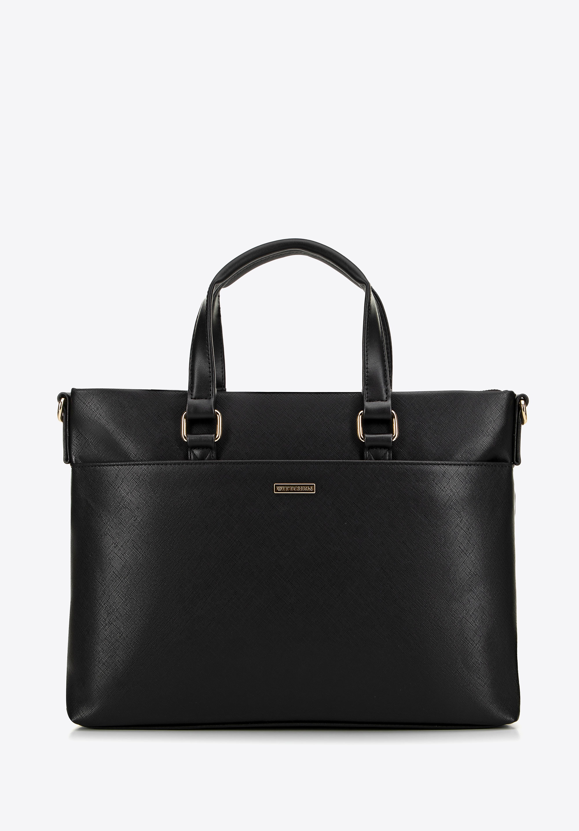 Damska torba na laptopa 13’’ z ekoskóry czarna