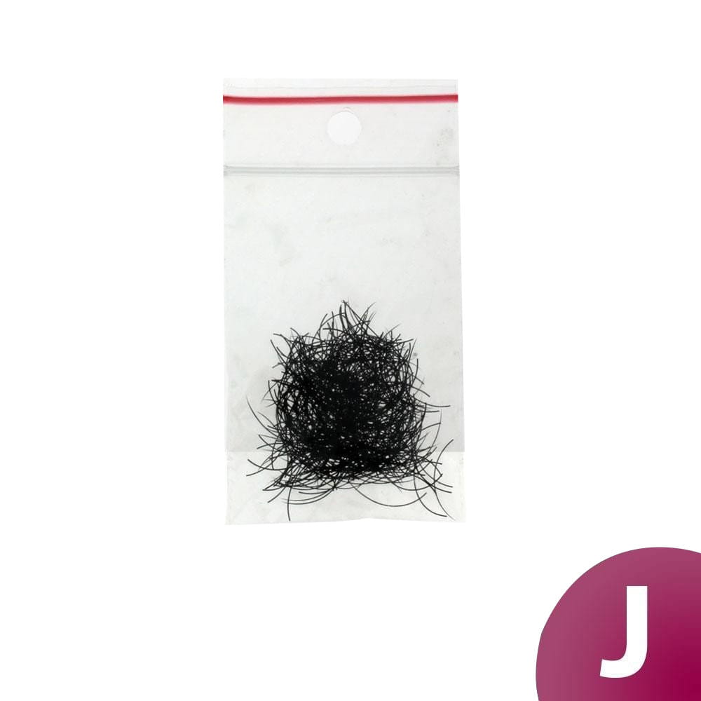 Rzęsy syntetyczne pojedyncze J-0,30-12 mm woreczek 1 g