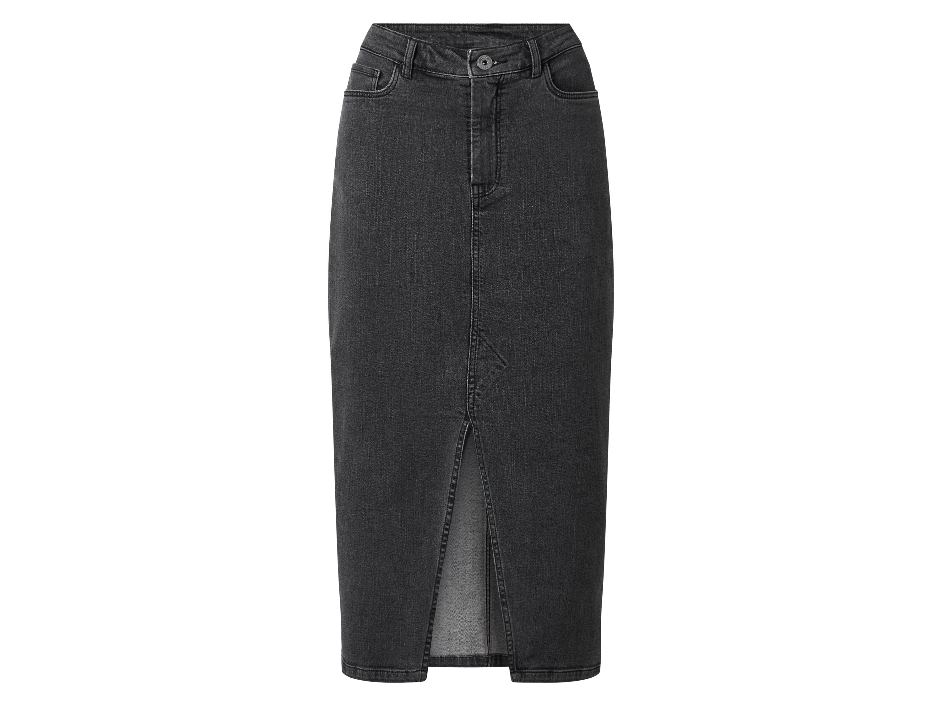 esmara Spódnica jeansowa damska Czarny, 40