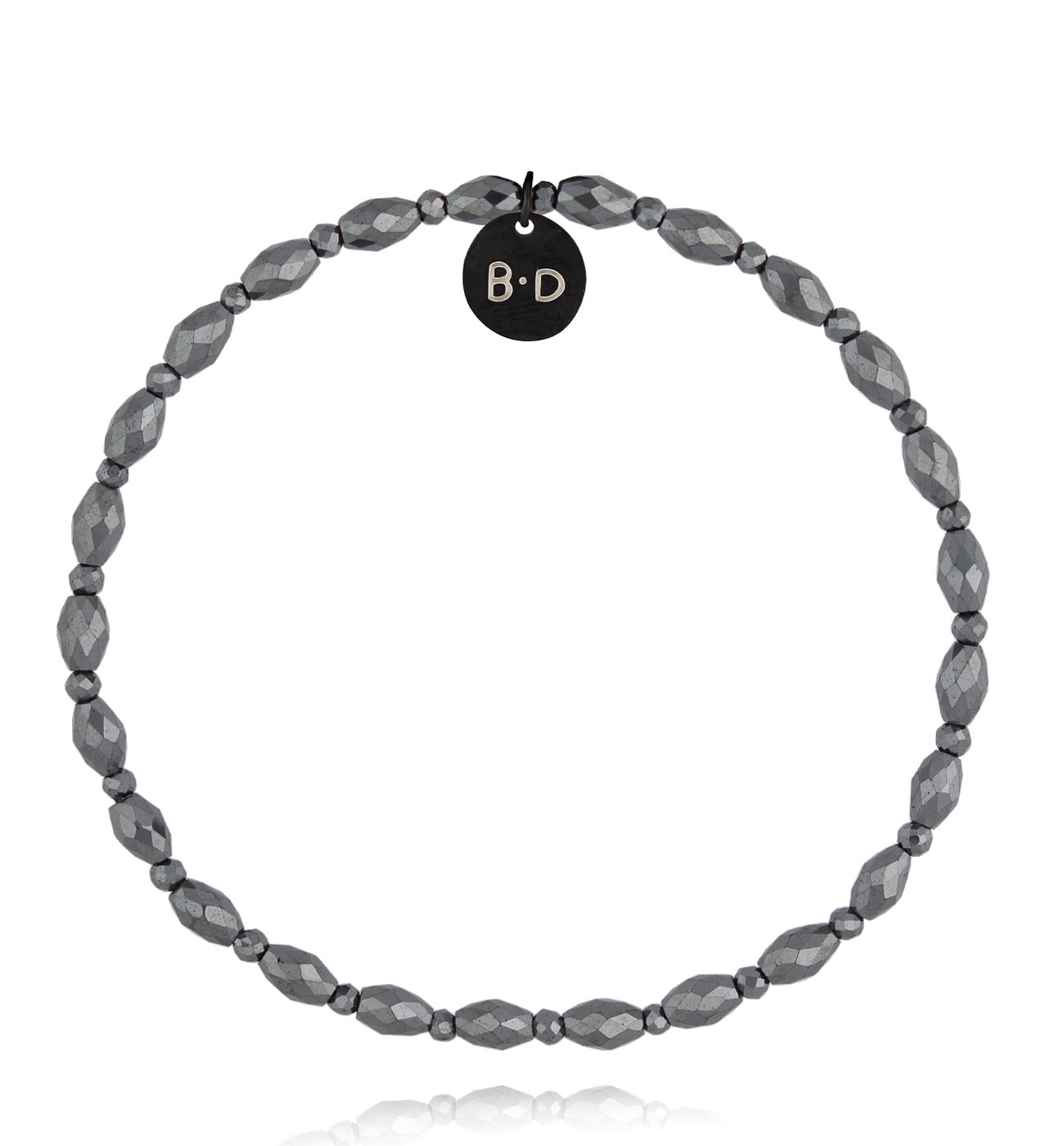 Bransoletka z hematytami stalowa BTW3248