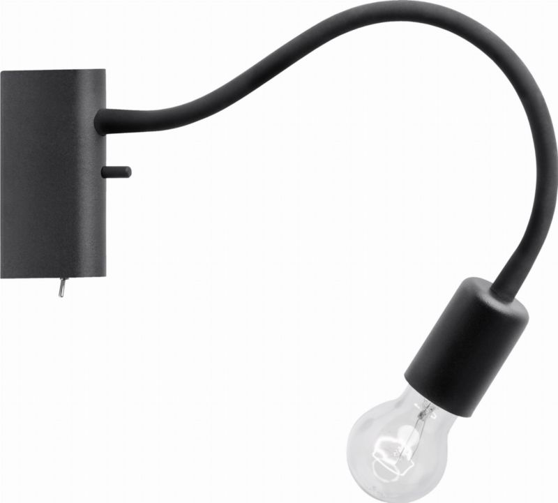 Kinkiet ścienny Nowodvorski Lighting Flex czarny 1 x E27 x 25W IP20 wym: 11,5 x 4,5 x 31 cm - 1 szt.