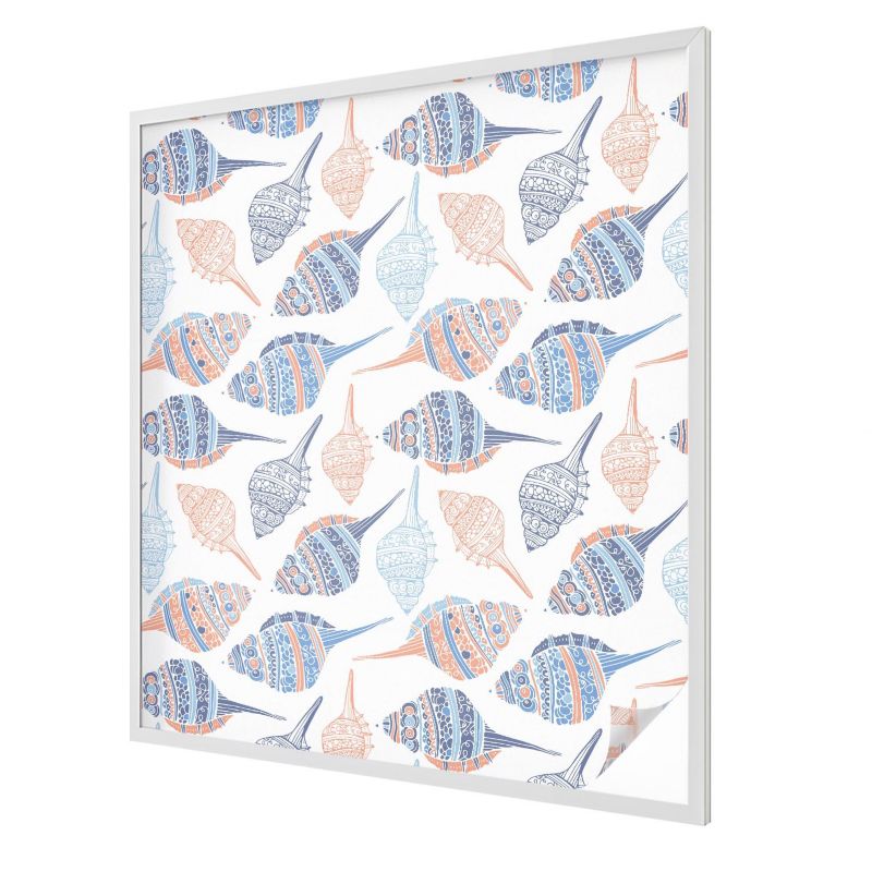 Folia Chroniąca Prywatność Mrożona Wallfluent 100x116 cm Witrażowa Naklejka Na Szybę Muszle morskie w stylu boho 1 rol.
