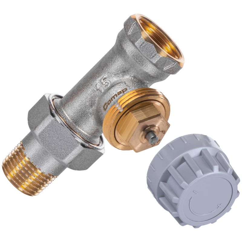 Zawór Comap termostatyczny prosty 12.7 mm Kv 0,55 bez nastawy wstępnej 1 szt.
