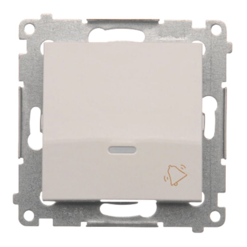 Łącznik Przycisk Dzwonek Podświetlany Simon 54 Biały z LED 1 szt.