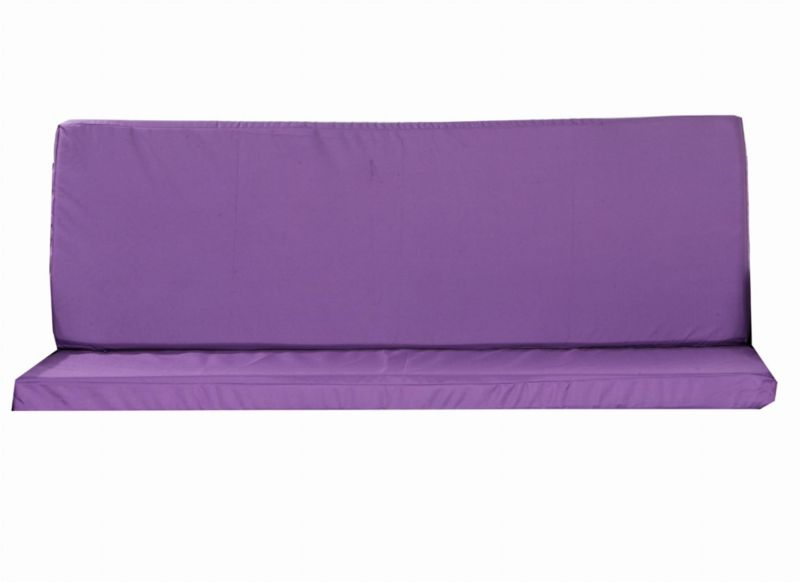 Poduszka ogrodowa na huśtawkę 3-osobową, Setgarden, 160x50x50cm, fioletowa poduszka ogrdowa na ławkę zdejmowany pokrowiec, 1szt