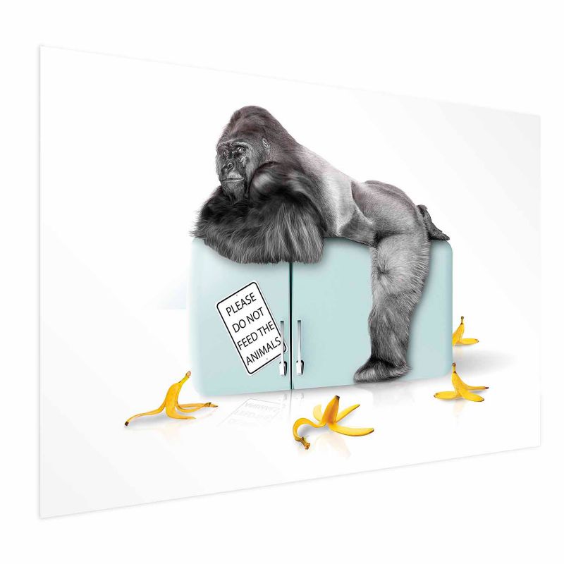 Plakat Artgeist Głodny goryl 42x29,7 cm bez ramy 1 szt