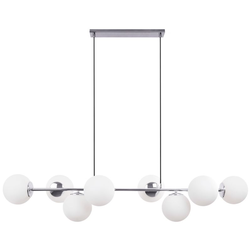 Lampa sufitowa wisząca Light Home LH Siena 8x E14 60W srebrny 1szt.