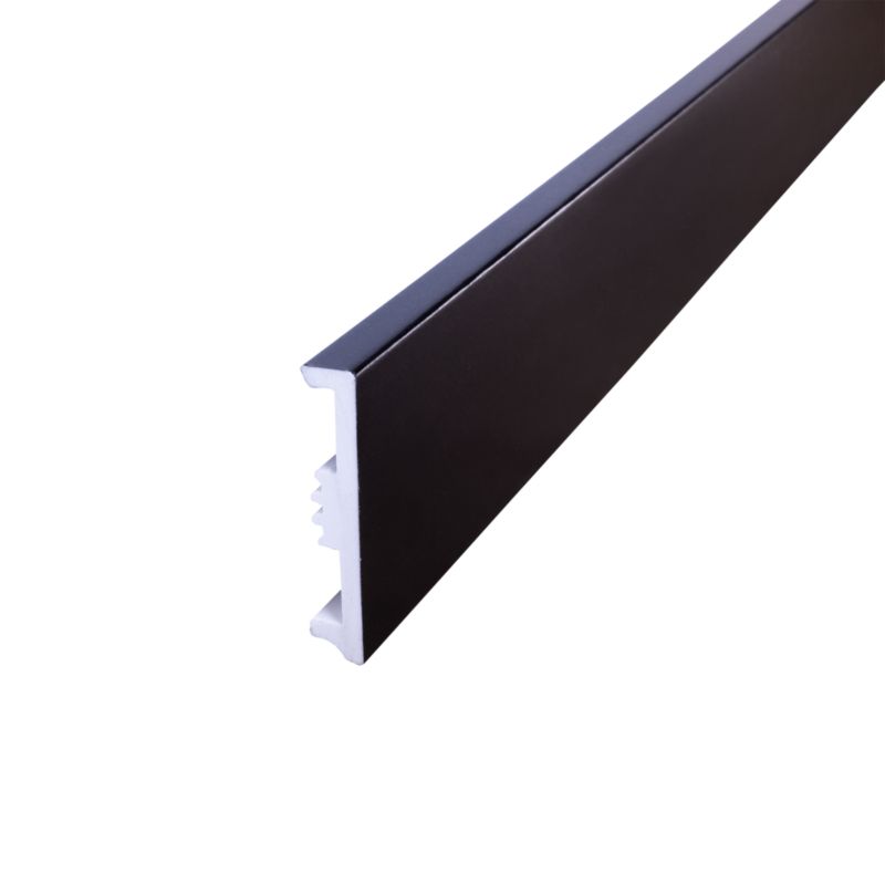 Listwa przypodłogowa GoodHome Avilia 80 mm czarna