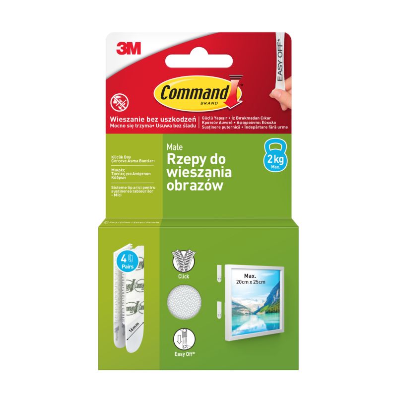 Rzepy Command małe 4 pary