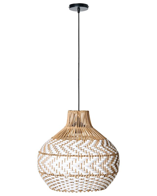 Lampa wisząca Yauco Rattan Biały 1 szt.