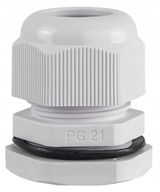 Dławik z gwintem E P Elektro-Plast PG-21 IP68 szary