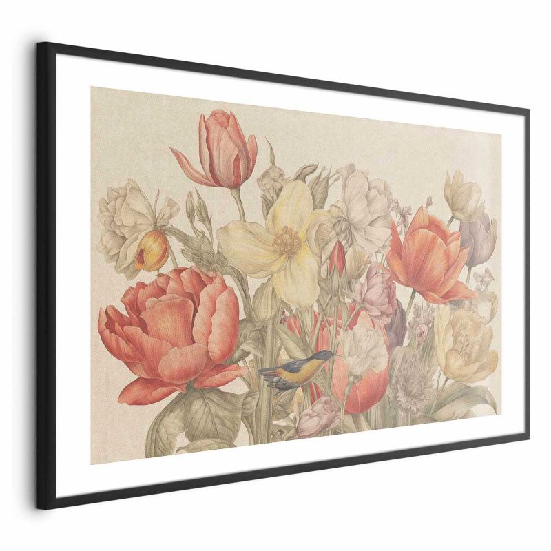 Plakat Artgeist Bukiet 90x60 cm z ramą czarną 1 szt