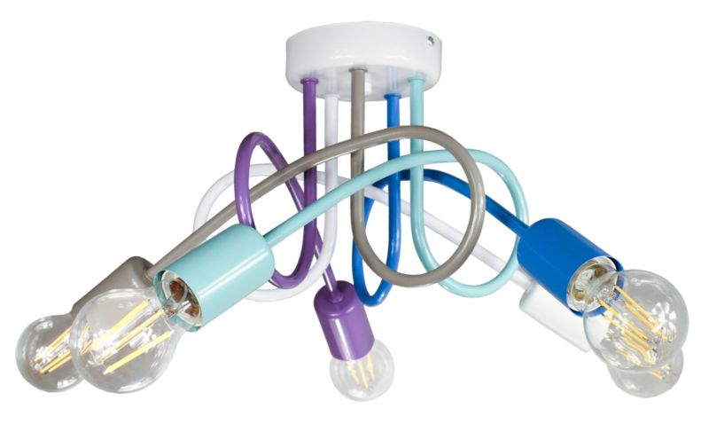 Lampa DeCORI Edison Mini 5 Biały MIX, 1 szt.