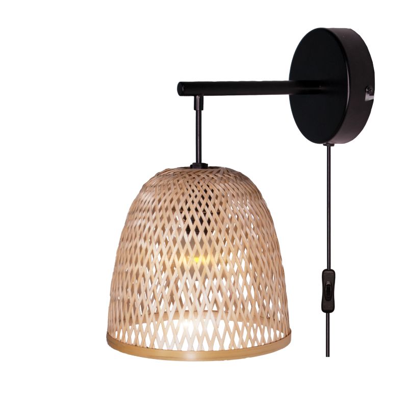 Kinkiet GoodHome Calume 1 x E14 bambus