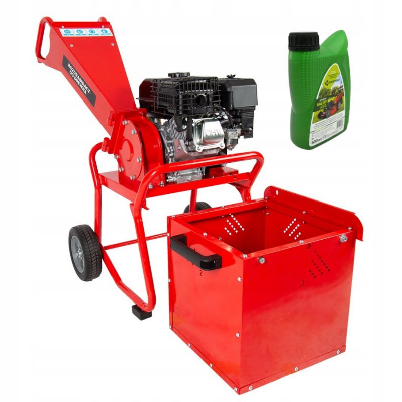 Rozdrabniacz spalinowy Greenso GBK-70-2QY rębak do gałęzi z koszem 40 litrów moc 5,8 KM 1 szt.