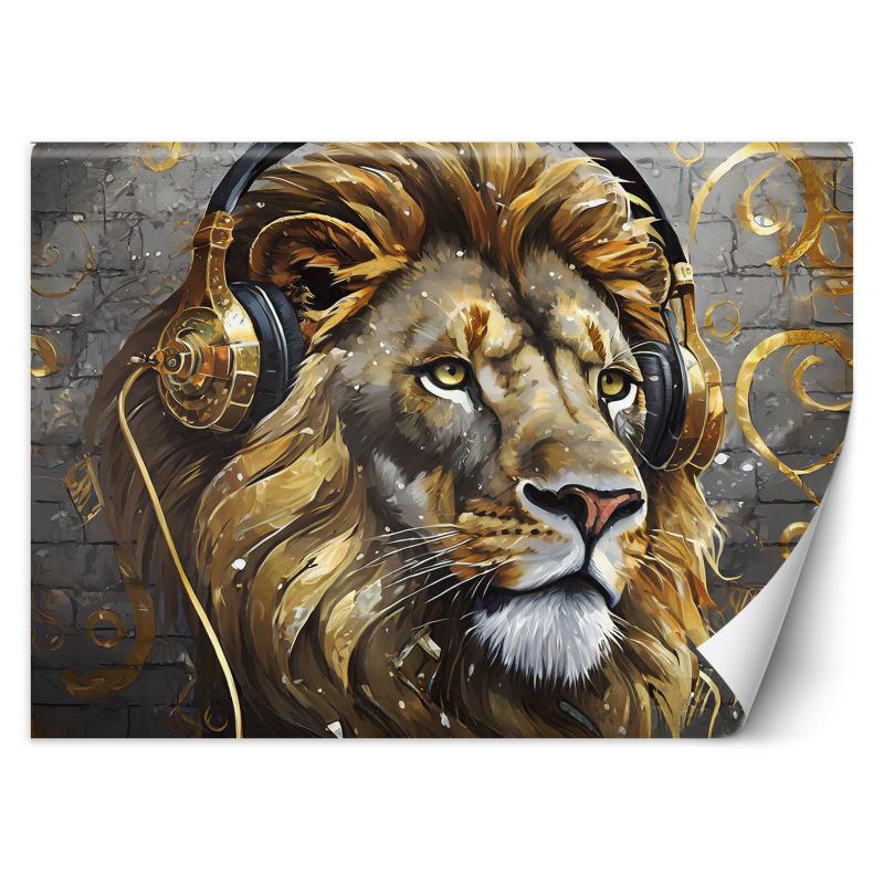 Fototapeta Feeby Muzyka Lew Zwierzęta 100x70 1 szt