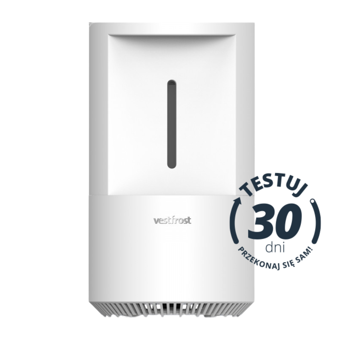 Nawilżacz powietrza Vestfrost VP-H2I40WH. Ewaporacyjny nawilżacz na powierzchnię 40 m2.