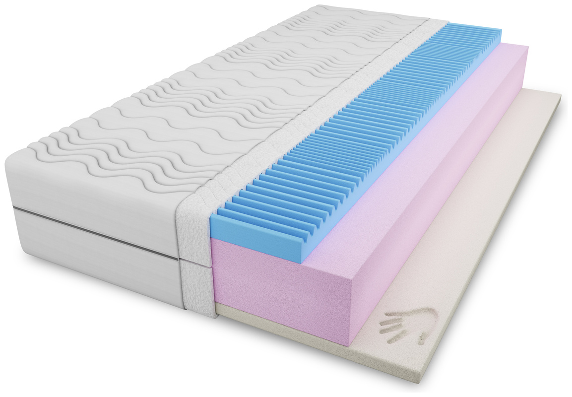 Materac piankowy 160x200 cm ZEUS pianka visco