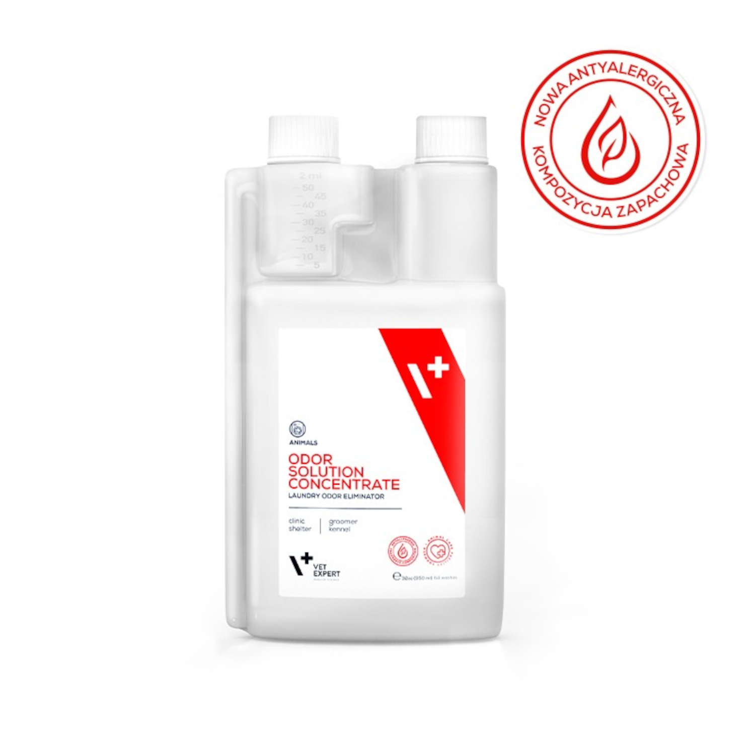 VET EXPERT ODOR SOLUTION CONCENTRATE LAUNDRY ODOR ELIMINATOR - koncentrat do prania neutralizujący zapachy odzwierzęce 950 ml