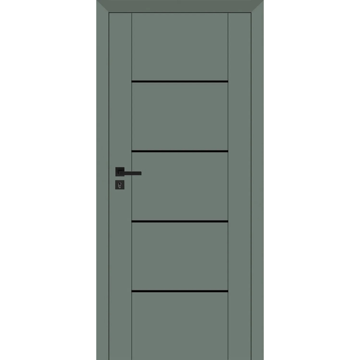 Skrzydło bezprzylgowe Pegasus Eukaliptus pokojowe czarna szyba 80P