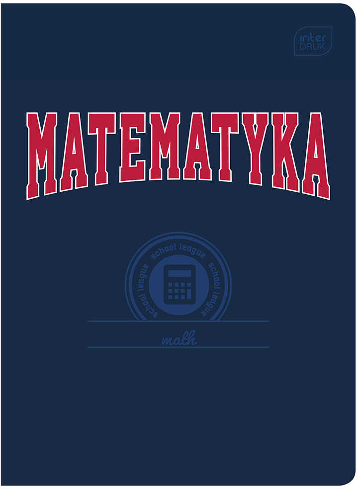 Zeszyt przedmiotowy w kratkę Interdruk Matematyka, A5, 60 kartek