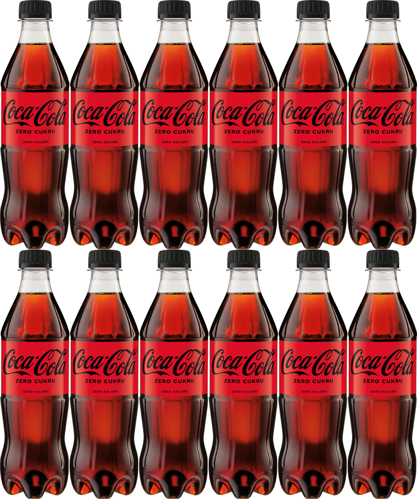12x Napój gazowany Coca-Cola Zero, butelka, 0.5l, KAUCJA