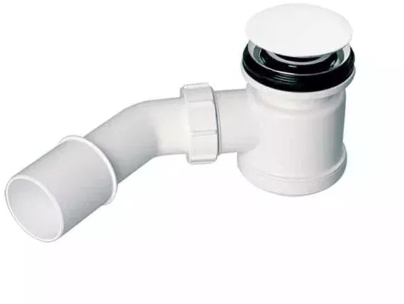 Cristalstone syfon do wanny biały SYFONWANNOWYBEZPRZELEWUBIALY