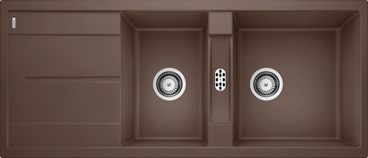 Blanco Metra 8 S zlewozmywak 116x50 cm z Silgranit PuraDur kawowy 515048
