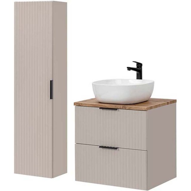 COMAD Zestaw mebli ADEL CASHMERE szafka z blatem WOTAN 60 cm, umywalk