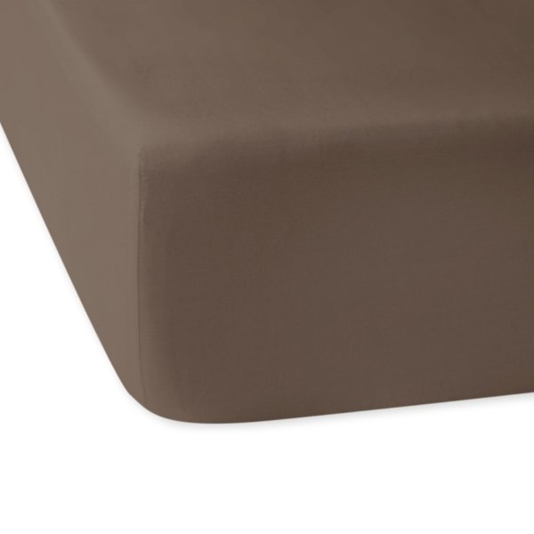 Prześcieradło satynowe z gumką 180x200 - Sepia 043