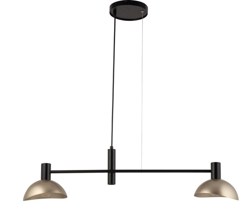 Lampa wisząca Sigma Lighting Artis 3042 czarno-złota dekoracyjna 2xE14 x 40W 1 szt.