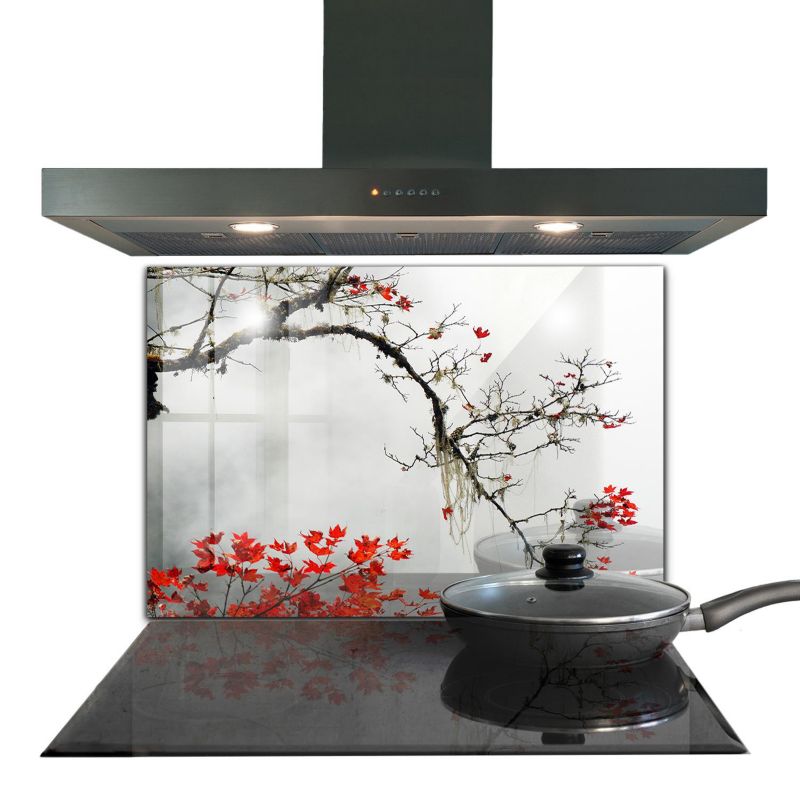 Panel do kuchni Wallfluent 80x60 cm Krajobraz Spokój Ducha Szklany 1 szt.