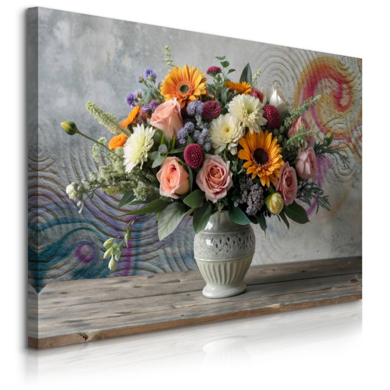 Obraz Muralo Bukiet Kwiatów Natura 120x80 cm 1 szt.