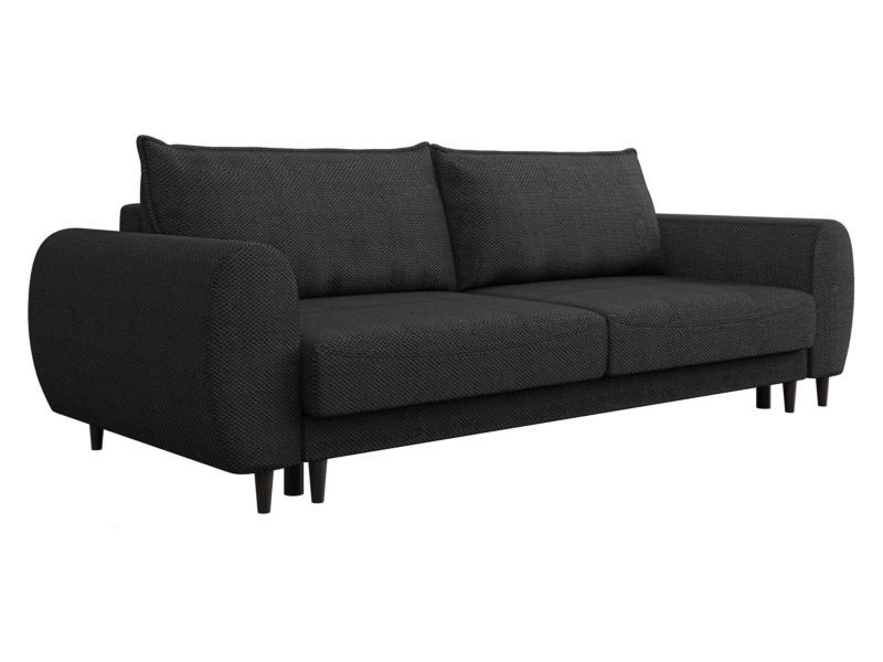 Kanapa rozkładana MIRJAN 24 Sonia grafitowy plusz 1 szt.