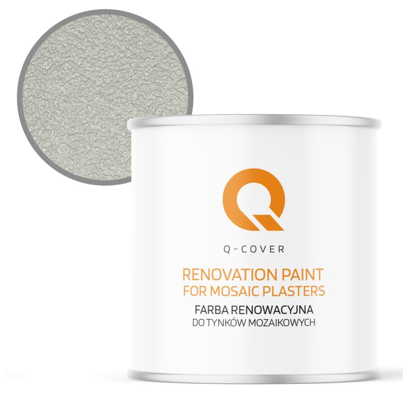 Farba Renowacyjna dla Tynku Mozaikowego Q-Cover Biały Papirus RAL9018 2.5L