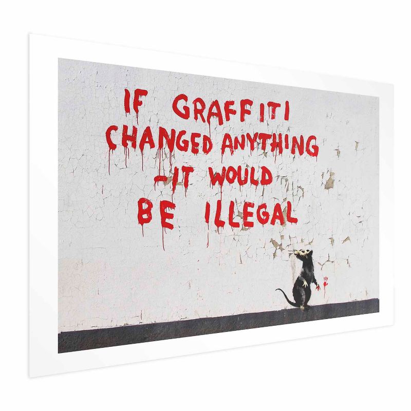 Plakat Artgeist Cytat graffiti 42x29,7 cm bez ramy 1 szt