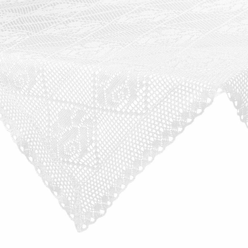 Szydełkowy obrus ROSALY Eurofirany 85 x 85 cm biały ażurowy 1 szt.